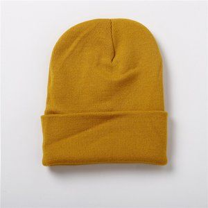 Tangerine Acrylic Knitted Hat